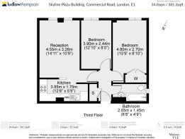 Floorplan area for info only, not for Â£/sq. ft valuation