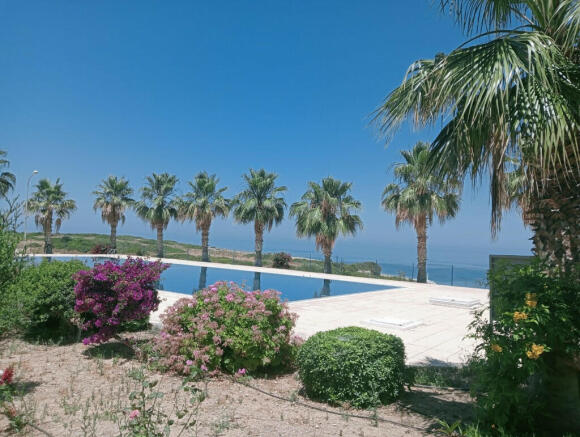 pool with sea view