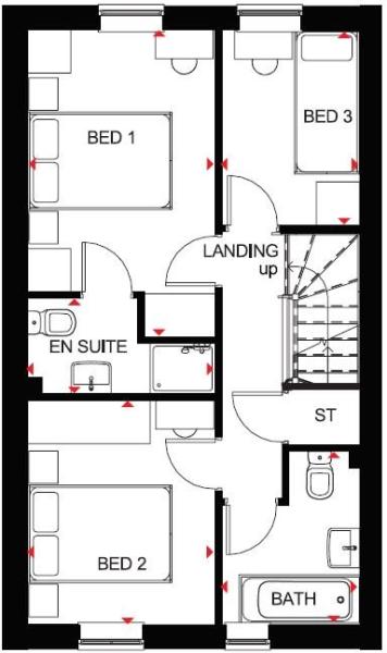 Folkestone first floor plan