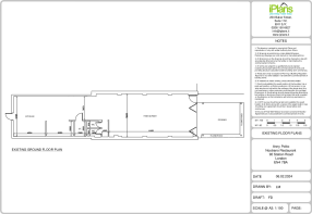 Floor plan - Italian restaurant - Station Road - N