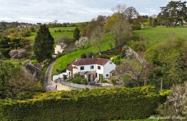 Aerial of house