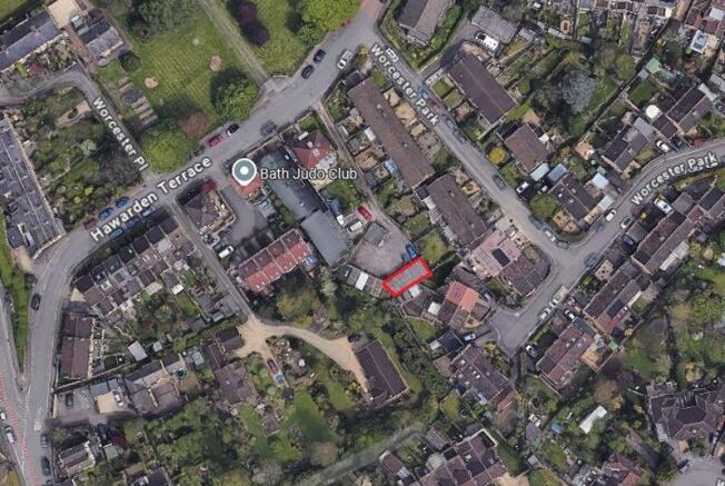 Location outline in red
