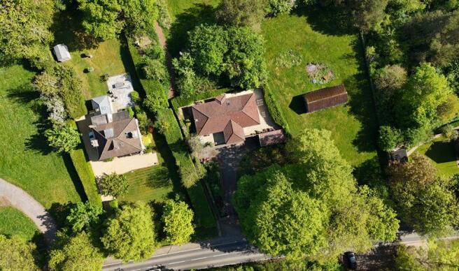 Aerial view of plot