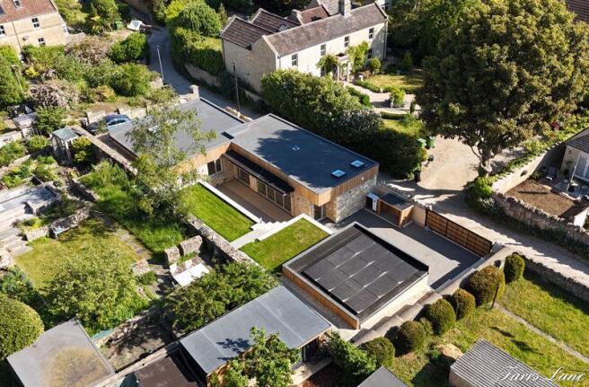 Aerial view of property