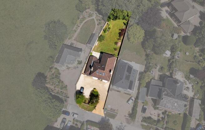 Aerial view of plot