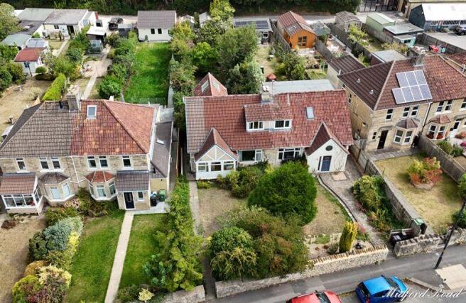 Aerial view to front
