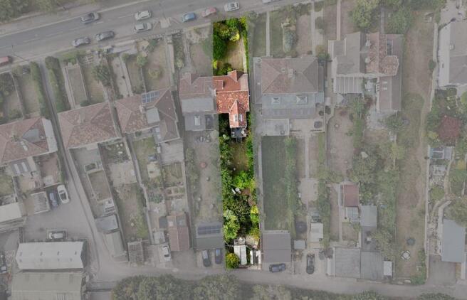 Aerial view of plot