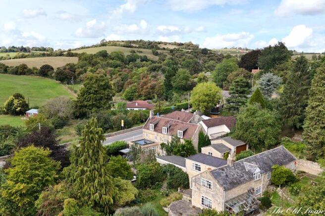 Aerial of house and setting
