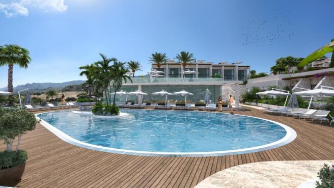 Stunning 1+1 Garden Apartment with common pools with sea view Image 9999