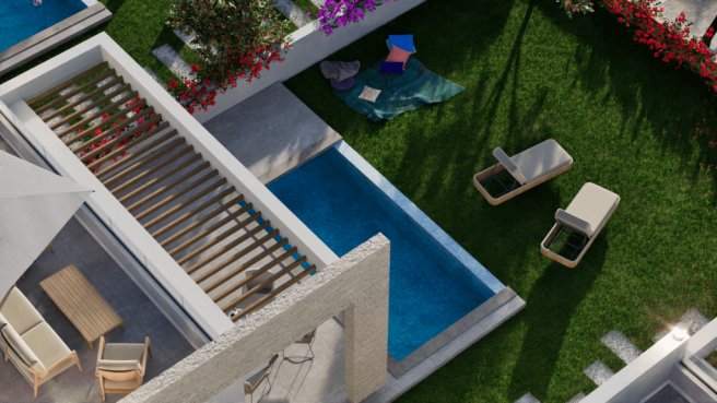 Luxury Villas For Sale North Cyprus 3 Bedroom Bungalow Corner Plot  Image 9999 3