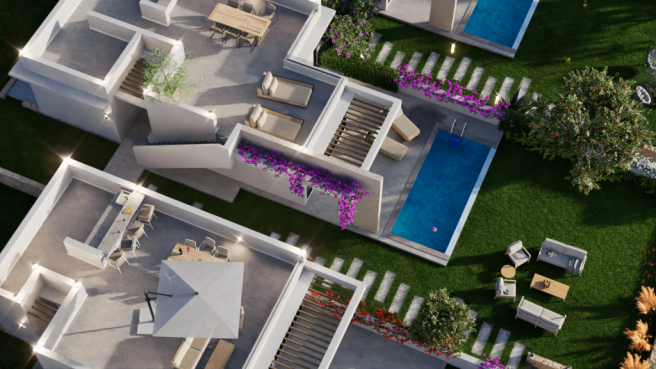 Luxury Villas For Sale North Cyprus 3 Bedroom Bungalow Corner Plot  Image 9999 2
