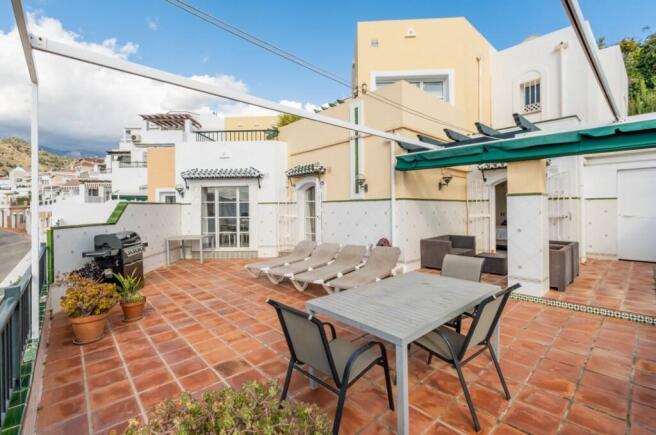terrace and house