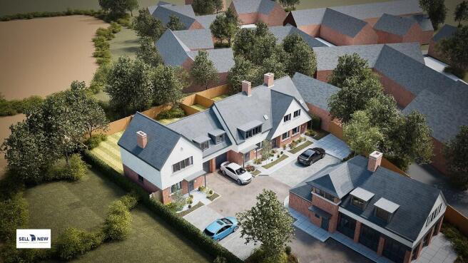 Aerial CGI view 
