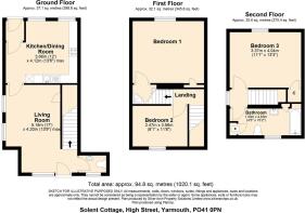 Solent Cottage EPC Version, Yarmouth - all floors 