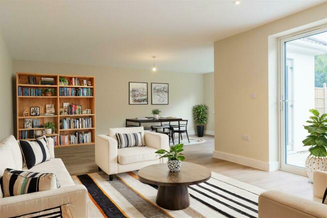 Open plan living dining area