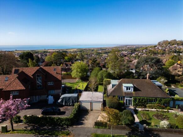 Aerial from behind