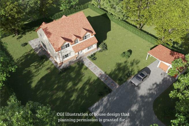 CGI illustration of house design that planning per