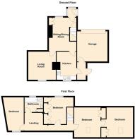 2D Floor Plan Chapel House, Bodfari - all floors.J