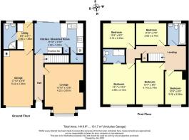 Floorplan - 8 Seaton Park, Littlehampton, BN17 7PF