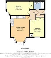 Floorplan - Flat 1 Abbie Court, Lake Lane, Barnham