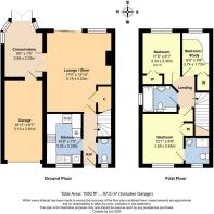 Floorplan - 7 Lupin Close, Littlehampton, BN17 6WF