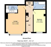 Floorplan - Flat 1, 56 Norfolk Road, Littlehampton