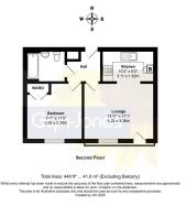 Floorplan - Flat 35 Ventura, Durban Road, Bognor R