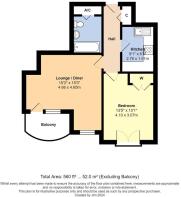 Floorplan - Flat 4 Baltic Wharf, Pier Road, Little