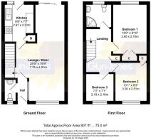 Floorplan - 93 Beaumont Park, Littlehampton, BN17 