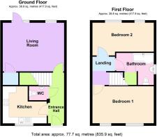 Floorplan for 18 Westfield Crescent, Market Weight