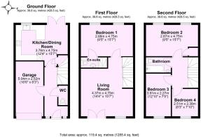 Martins Court, York - all floors.