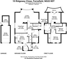 Floorplan - 15 Ridgeway Close, Farnsfield, NG22 8D
