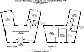Floorplan - Blacksmiths Cottage, Chapel Lane, Farn