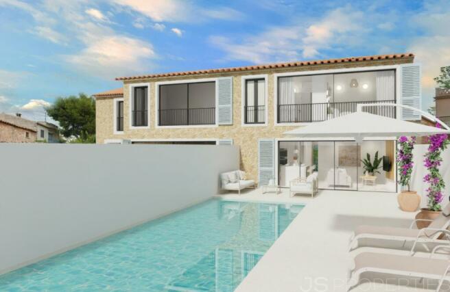 PROJECT OF TWO NEW TOWNHOUSES FOR SALE IN PORTOL 