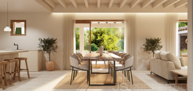 PROJECT FOR A MODERN VILLA IN SES SALINES FOR SALE 