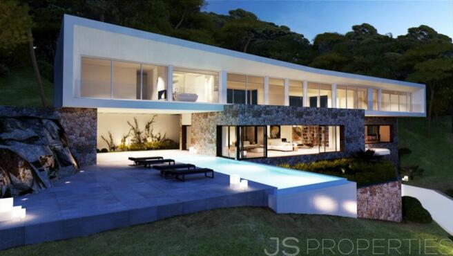 UNIQUE, MODERN PROJECT OF A HIGH END VILLA FOR SALE IN SOL DE MALLORCA