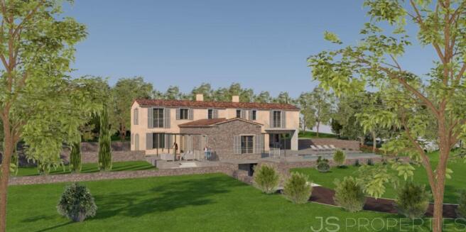 Excellent opportunity: spacious plot with approved license to build a house with a swimming pool.