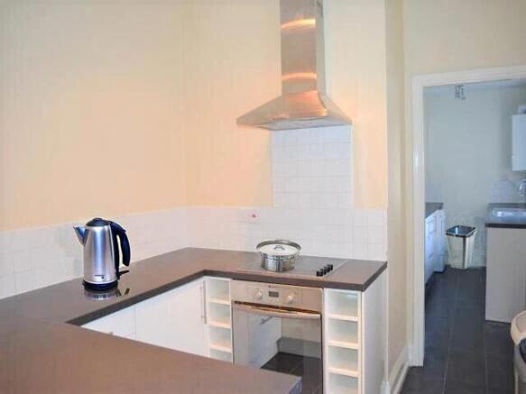 kitchen with kettle 