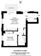 Floorplan area for info only, not for £/sq. ft valuation