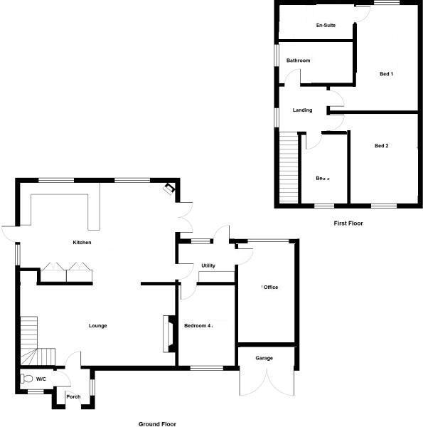 4 bedroom detached house for sale in Burn Cottage, Ebchester, County