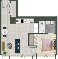 Example 1 bed layout