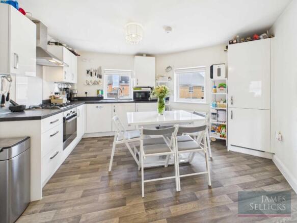 Open plan living dining kitchen
