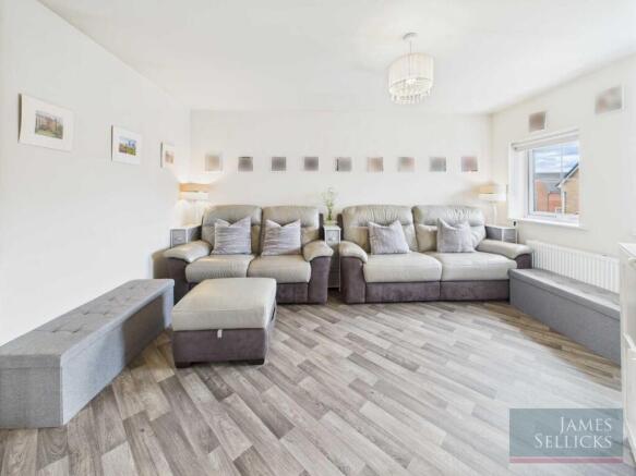 Open plan living dining kitchen