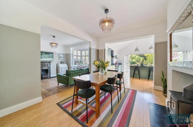 Open Plan Living, Dining, Kitchen Area