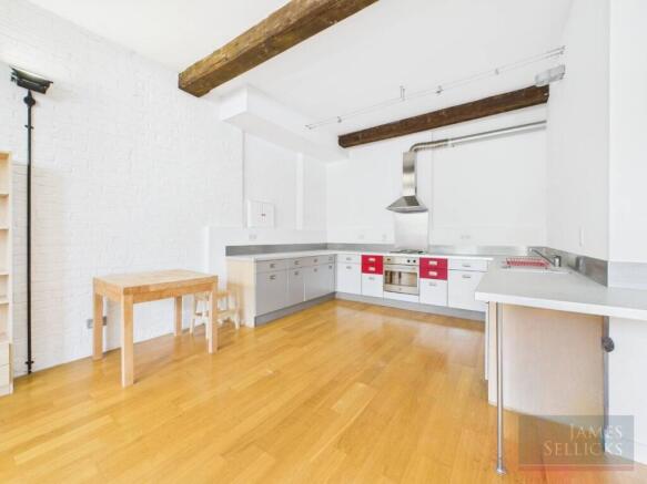 Open-plan living, kitchen & dining space