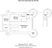 Hybrid Floor plan for 17 Tower Court Tower Road El