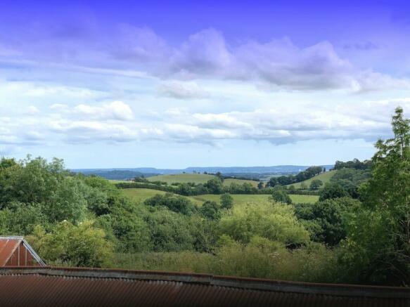 View over barn