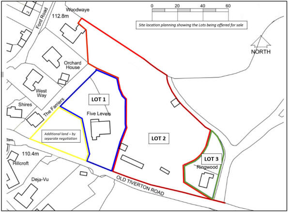 Site plan of Lots