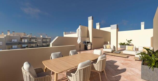 Private roof terrace