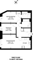 Floorplan area for info only, not for Â£/sq. ft valuation